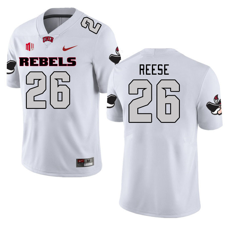 Men #26 Courtney Reese UNLV Rebels 2023 College Football Jerseys Stitched-White